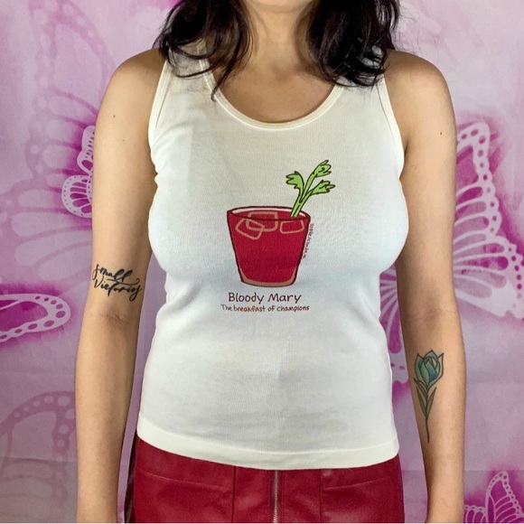 Y2k Bloody Marry Tank top - Picture 2 of 5
